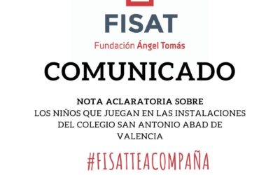 COMUNICADO SOBRE LOS NIÑOS QUE JUEGAN EN LAS INSTALACIONES DEL COLEGIO SAN ANTONIO ABAD DE VALENCIA