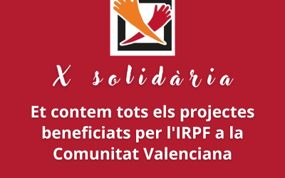 L’IRPF autonòmic en Comunitat Valenciana recolza els projectes d’inserció social de FISAT