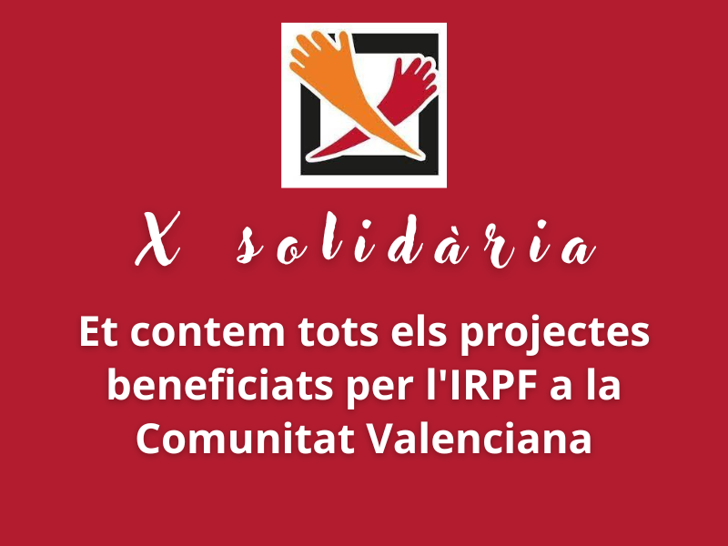 L’IRPF autonòmic en Comunitat Valenciana recolza els projectes d’inserció social de FISAT
