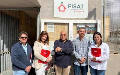La Dirección General de Servicios Sociales de la Región de Murcia visita los proyectos de FISAT en Cartagena