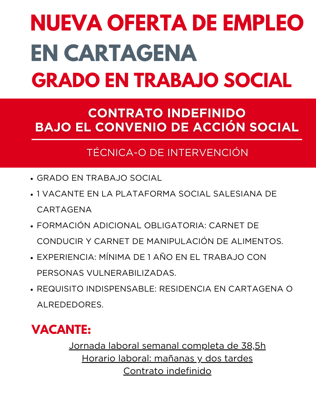 oferta de empleo en FISAT