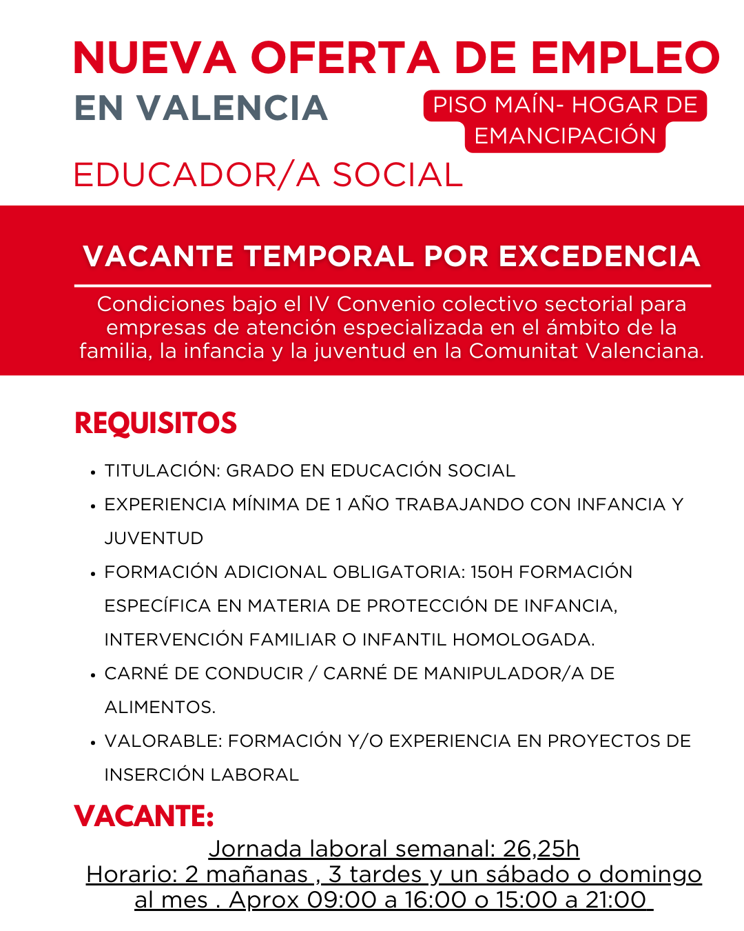 oferta de empleo en FISAT