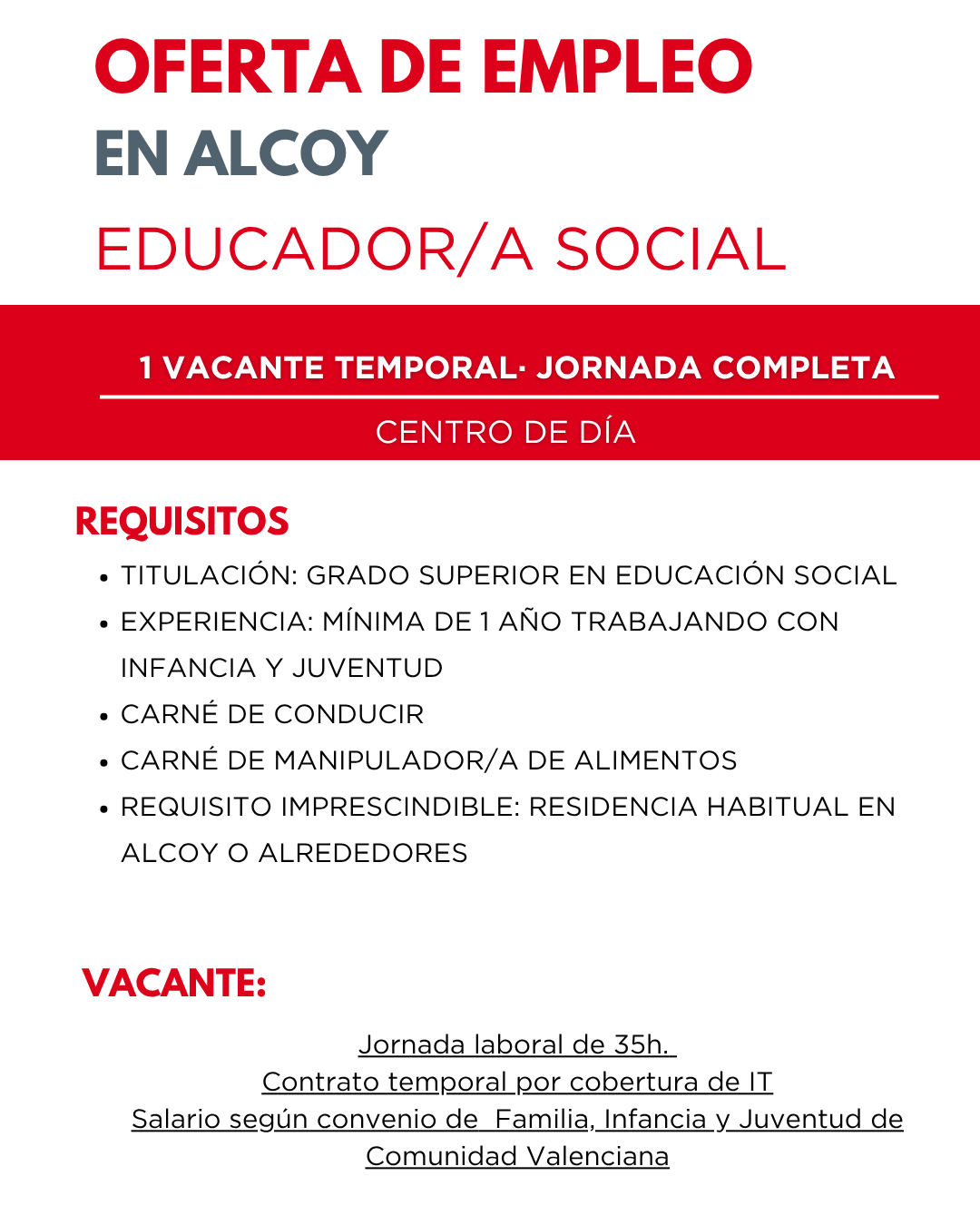 oferta de empleo en FISAT