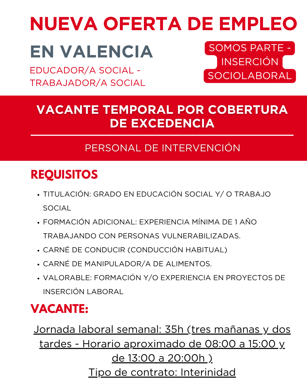 oferta de empleo en FISAT
