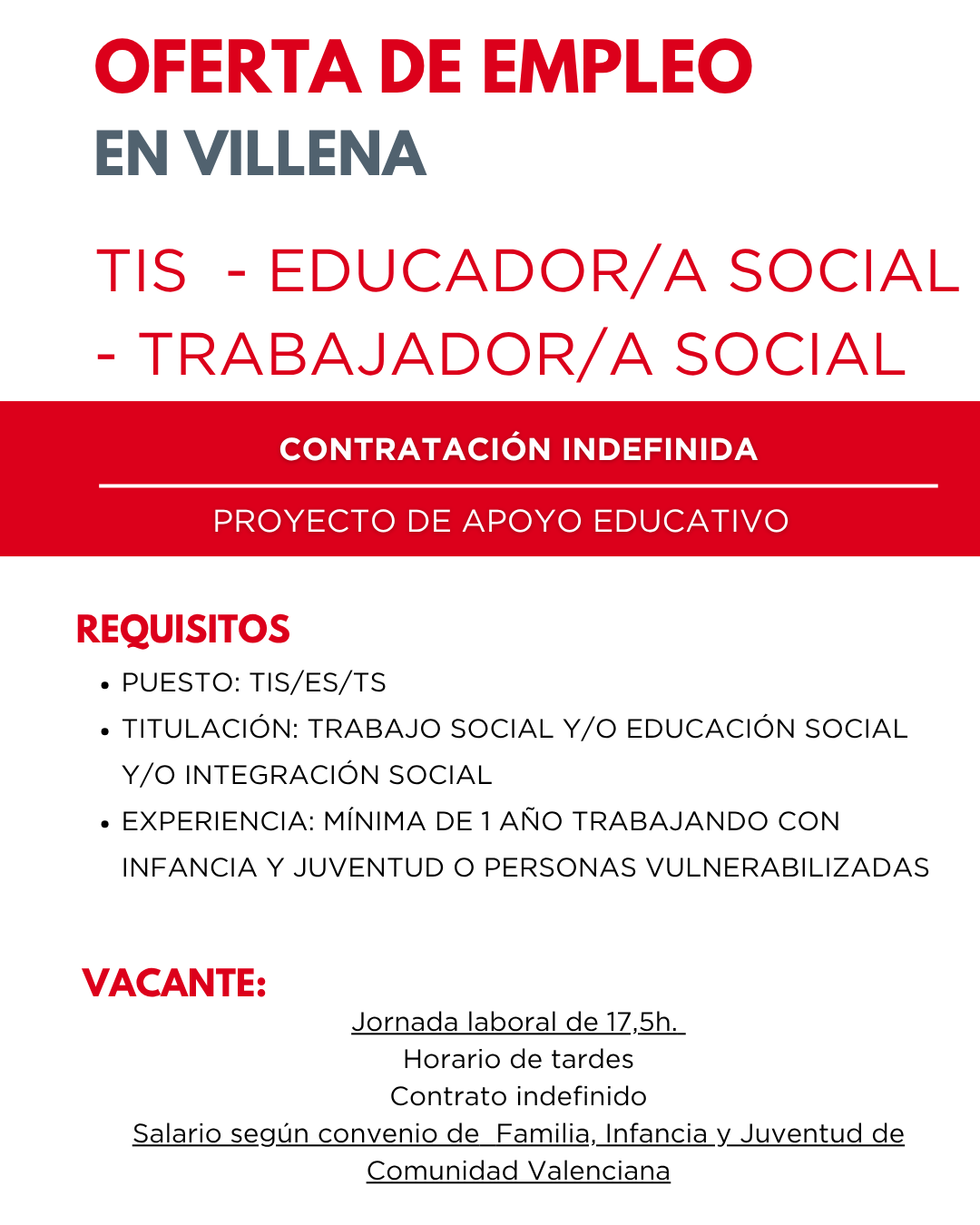 oferta de empleo en FISAT